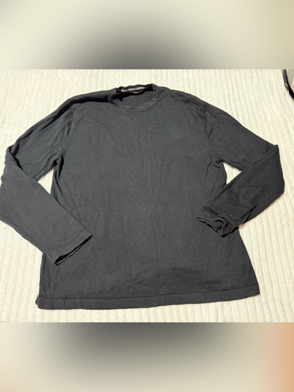 Banana Republic Black Long Sleeve Crewneck Sweater